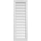 Ekena Millwork Vertical Surface Mount PVC Gable Vnt: Non-Functional, w/2"W x 1-1/2"H, Brickmould Frame, 14"W x 40"H GVPVE14X4002SN - alternate 1